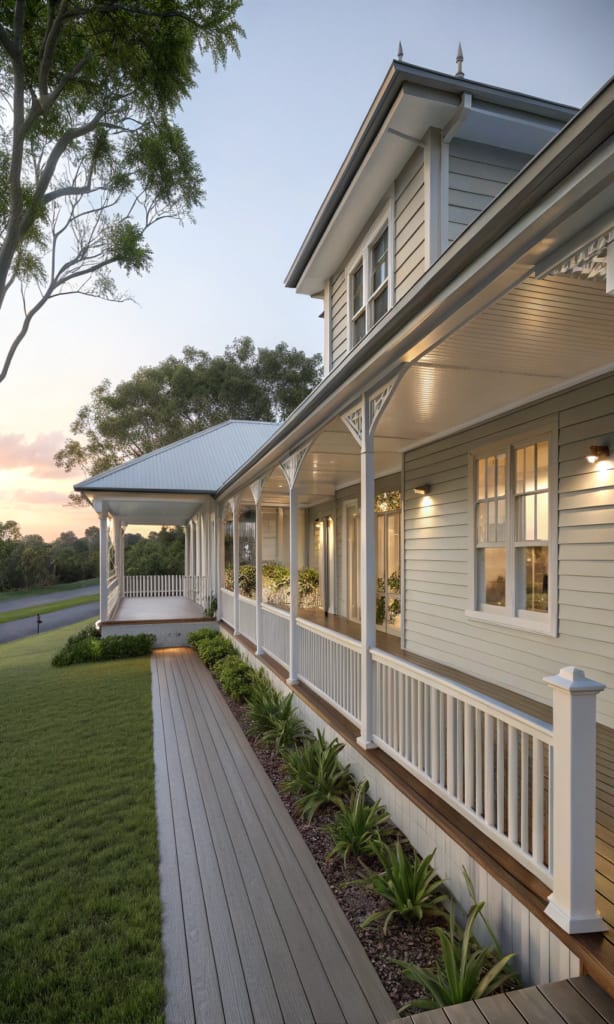Traditional Queensland-style verandah